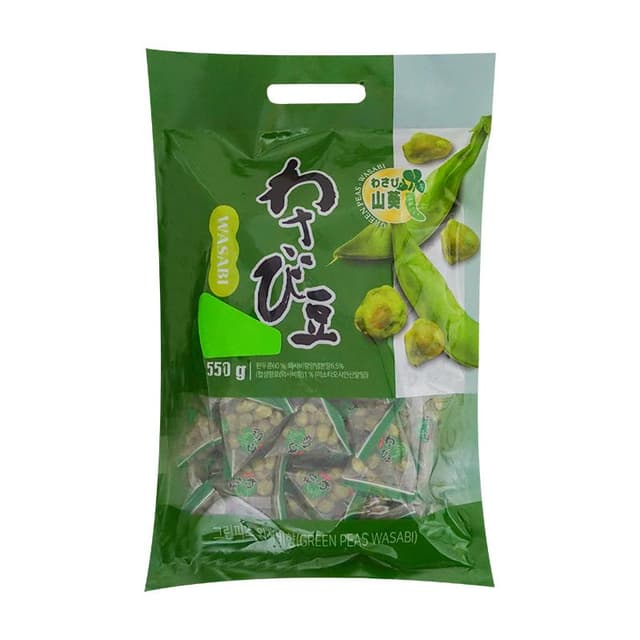 009_그린피스 와사비 스낵 550g 과자 대용량 개별포장 디저트 쿠키 해외 간식 수입 식품