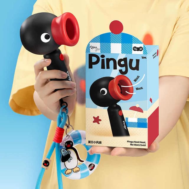 009_Pingu 핑구정품 휴대용 선풍기 핑구 손선풍기