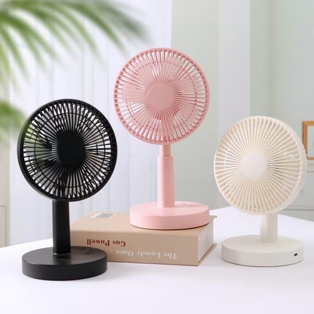 011_1+1 C타입 충전식 책상용 BLDC선풍기 3단풍속 각도조절가능 회전헤드 선풍기