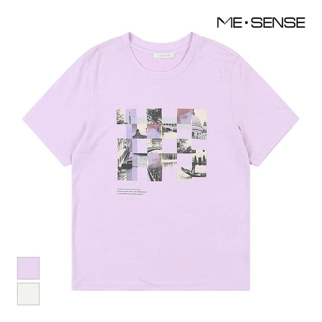 009_[미센스] 다트배색 포인트 반팔티셔츠_MB34TSP210Z