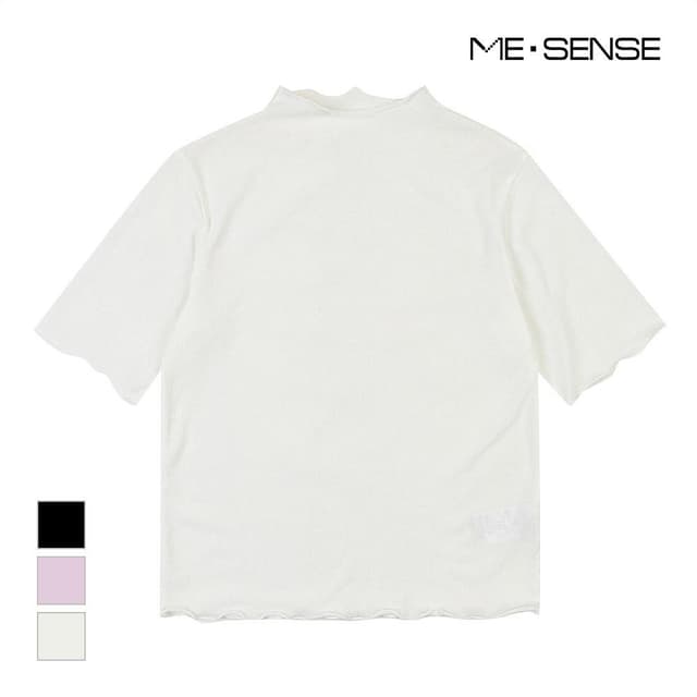 021_[미센스] 물결넥 반팔티셔츠_MB34TSP203Z