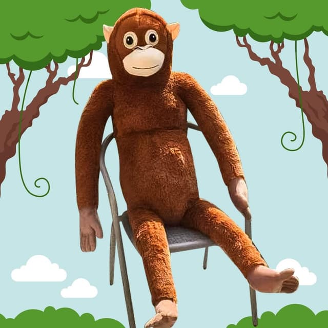 006_구쯔야 초대형 고숭이 오랑우탄인형 대형 애착인형 133cm